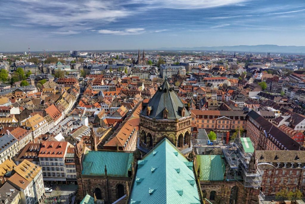 Vue depuis la Cathédrale de Strasbourg