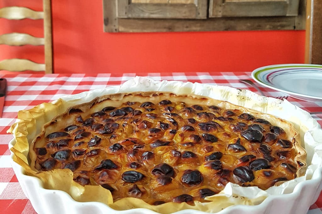 Tarte aux mirabelles sans gluten