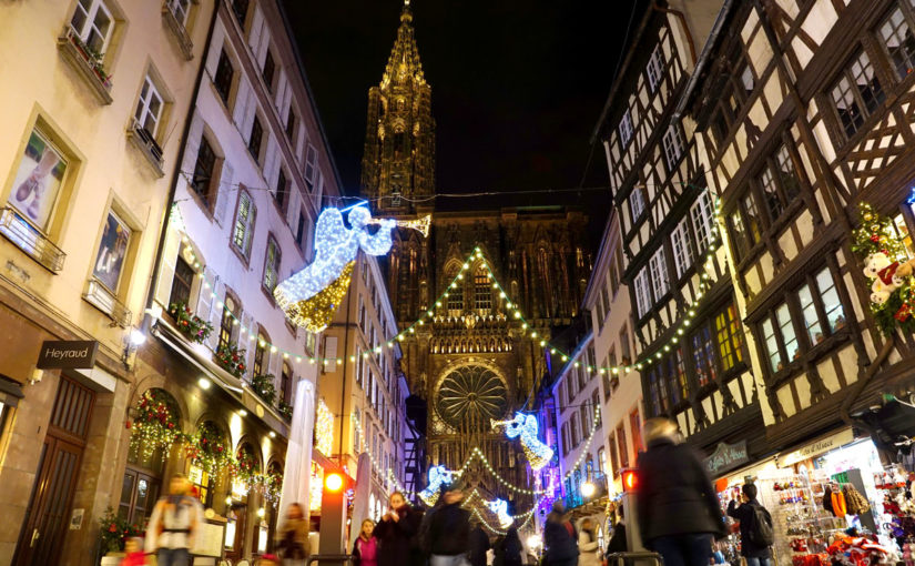 Illuminations de Noël Cathédrale de Strasbourg
