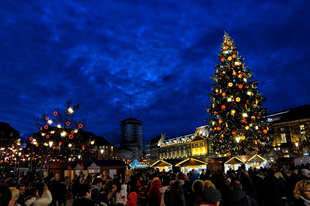 Le Grand Sapin du marché de Noël de Strasbourg