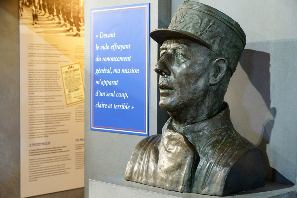 Général De Gaulle au mémorial de Bayeux