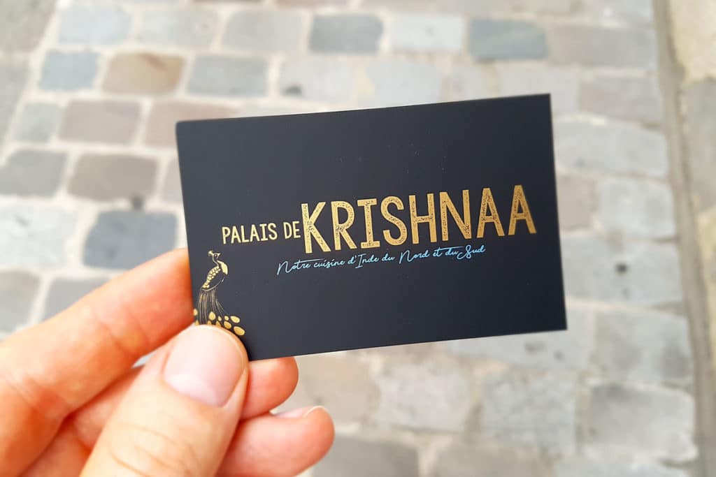Palais de Krishnaa, restaurant indien à Paris