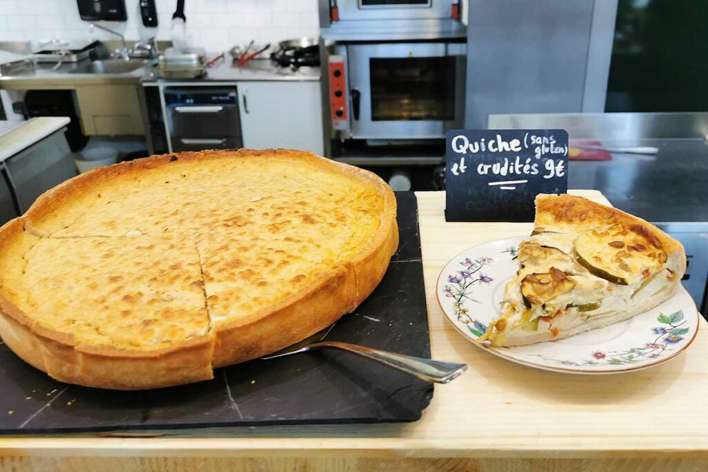 Quiche sans gluten à la Bouture, prequ'île Malraux