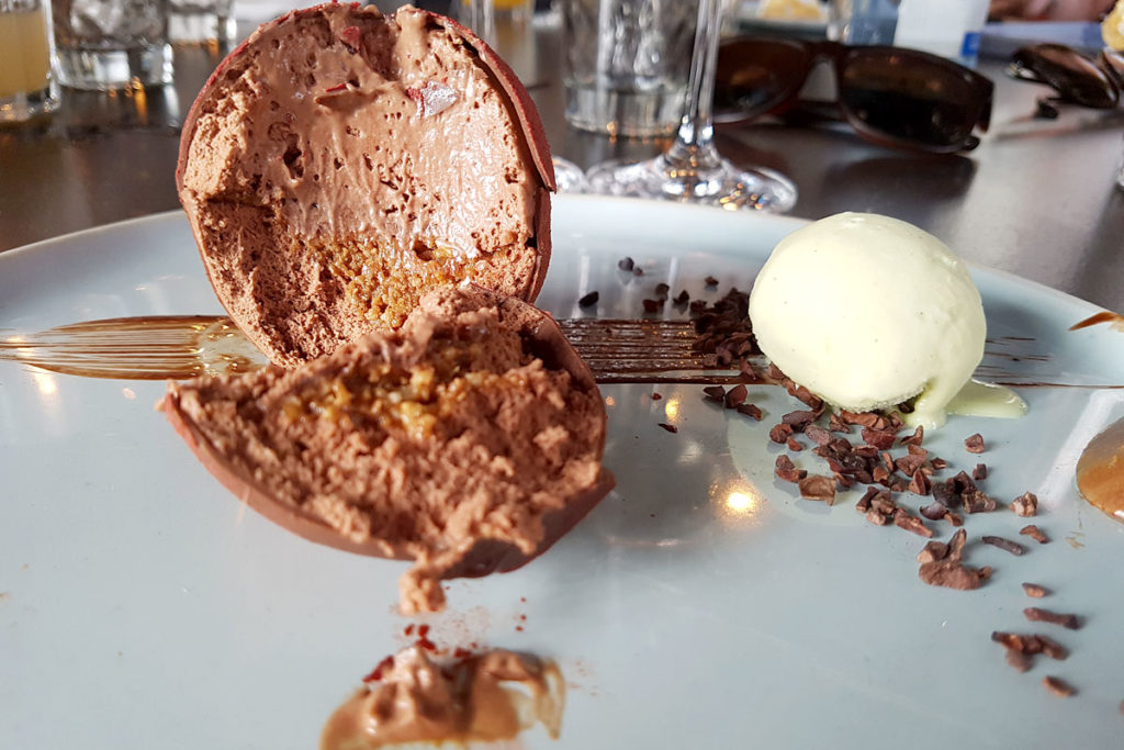 Restaurant Les Innocents - Bombe au chocolat