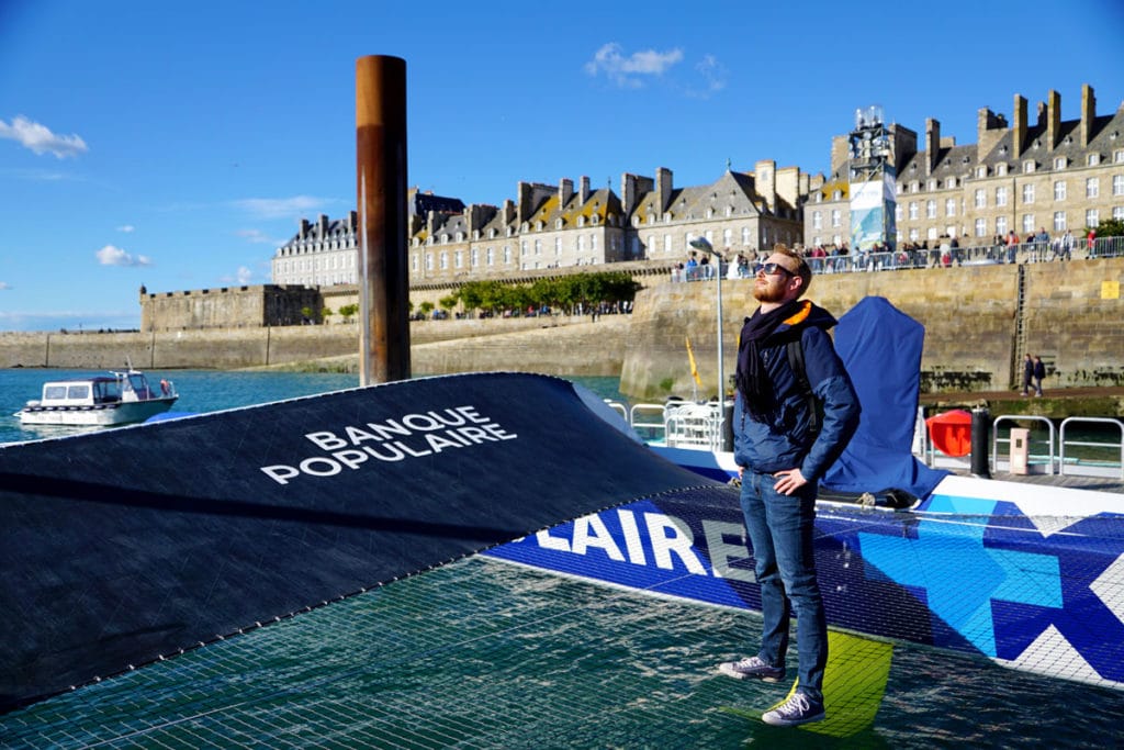 Maxi trimaran Banque Populaire Route du Rhum