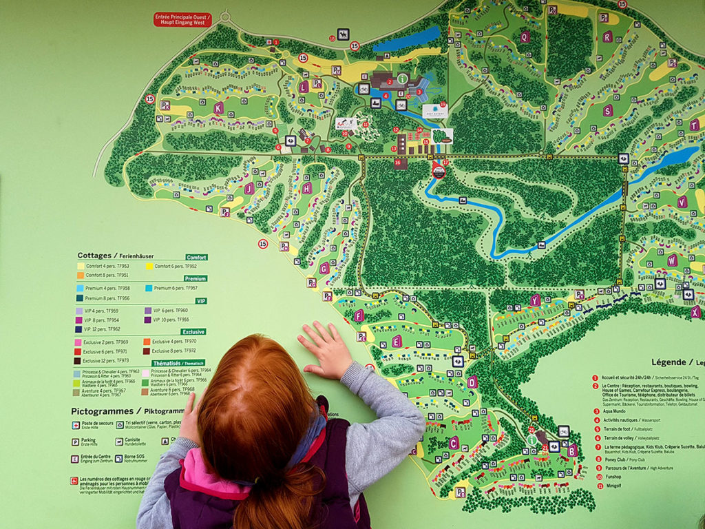 Plan du Center Parcs des Trois-Forêts