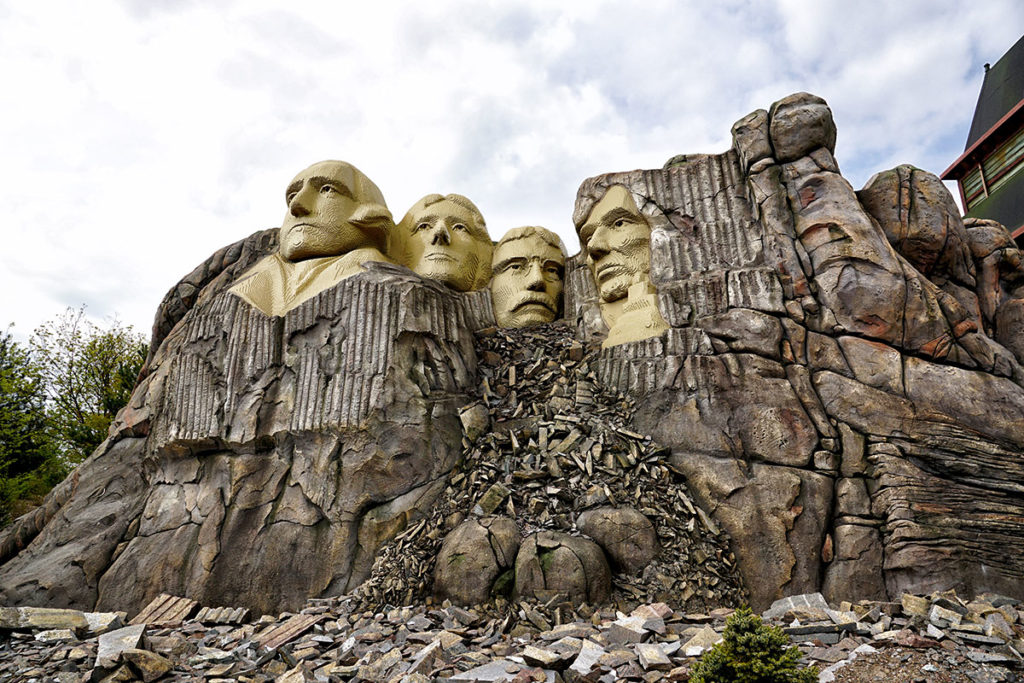 Mont Rushmore en Lego à Legoland Billund