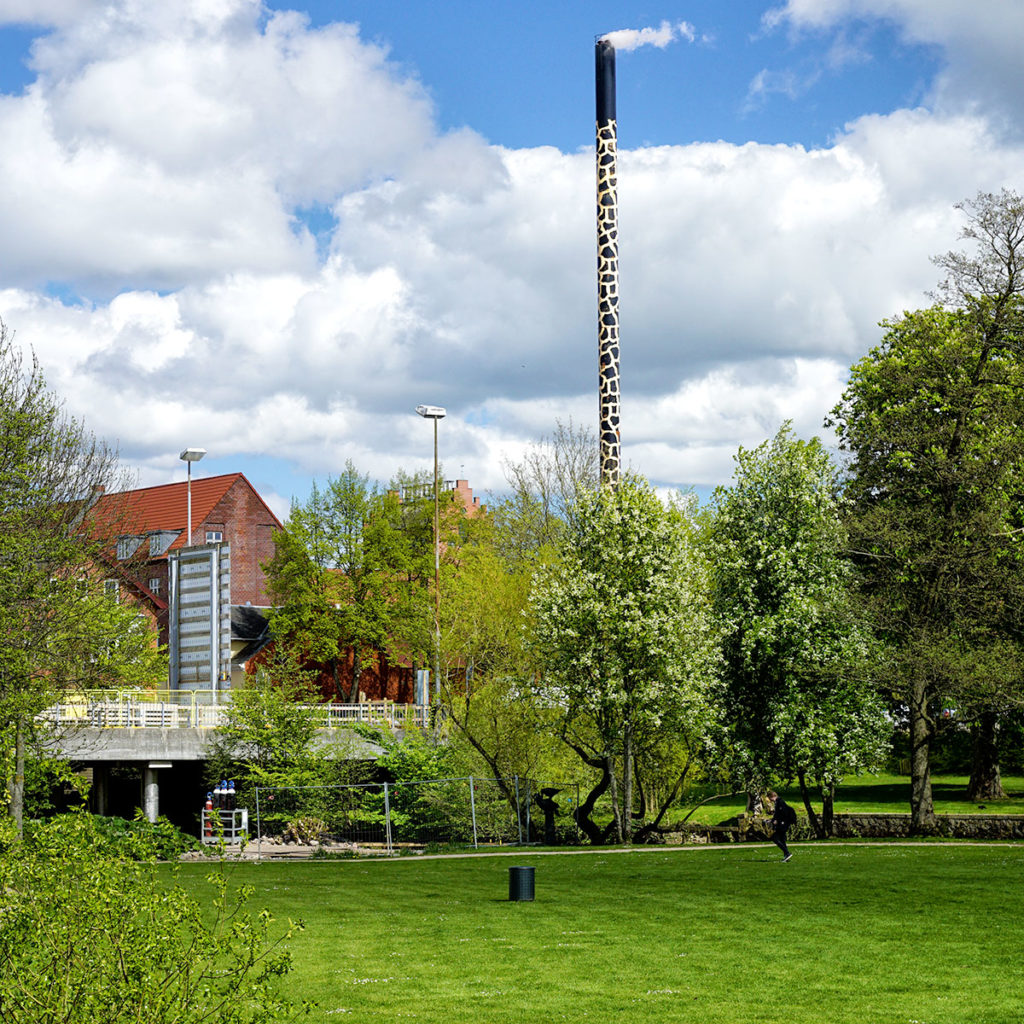 Cheminée girafe de la brasserie Albany à Odense