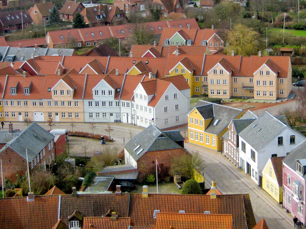 Vue depuis l'hôtel de ville de Ribe