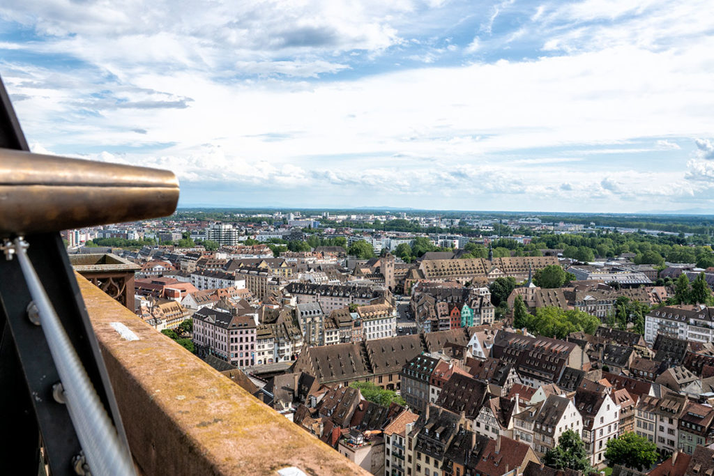 Vue sur Strasbourg depuis la plateforme de la Cathédrale