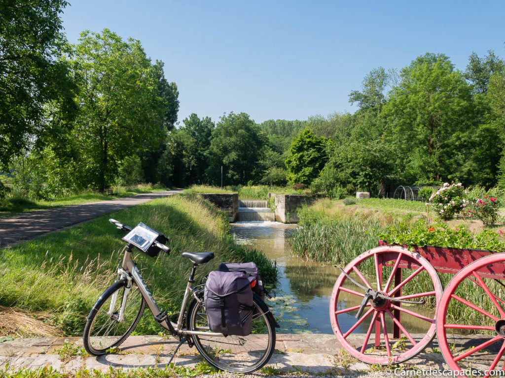 Vélo le long du canal de la Bruche