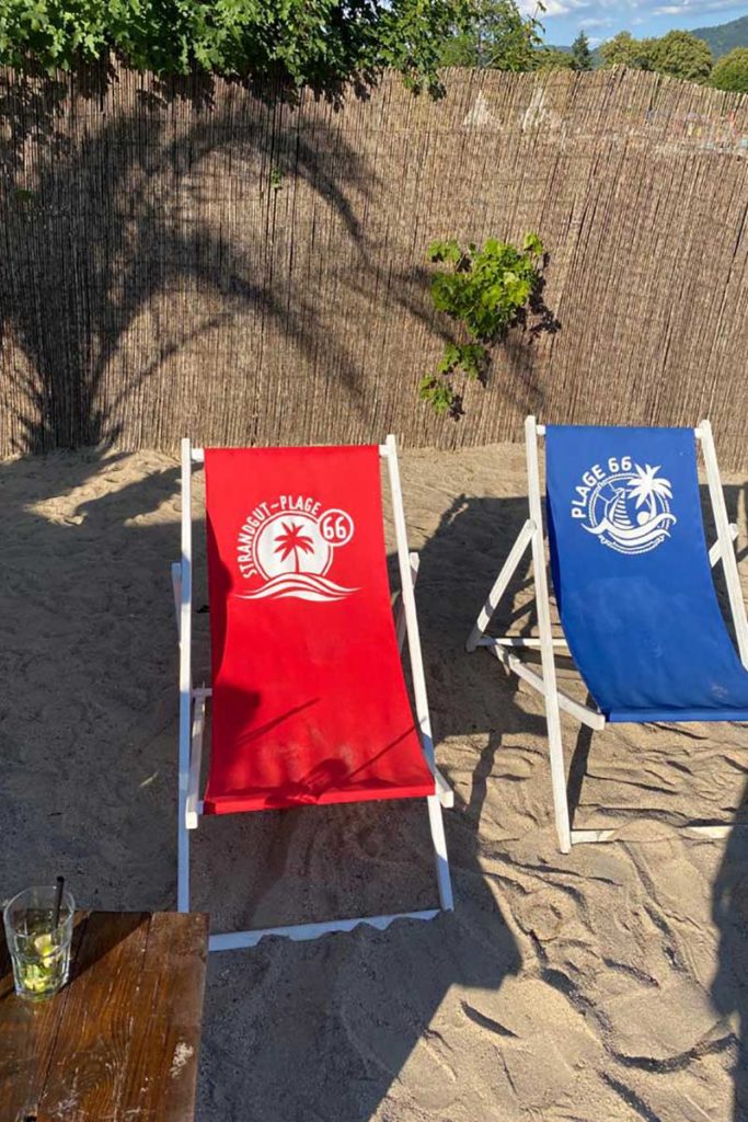 Baignade ou détente sur la plage d'Essgut à Offenbourg