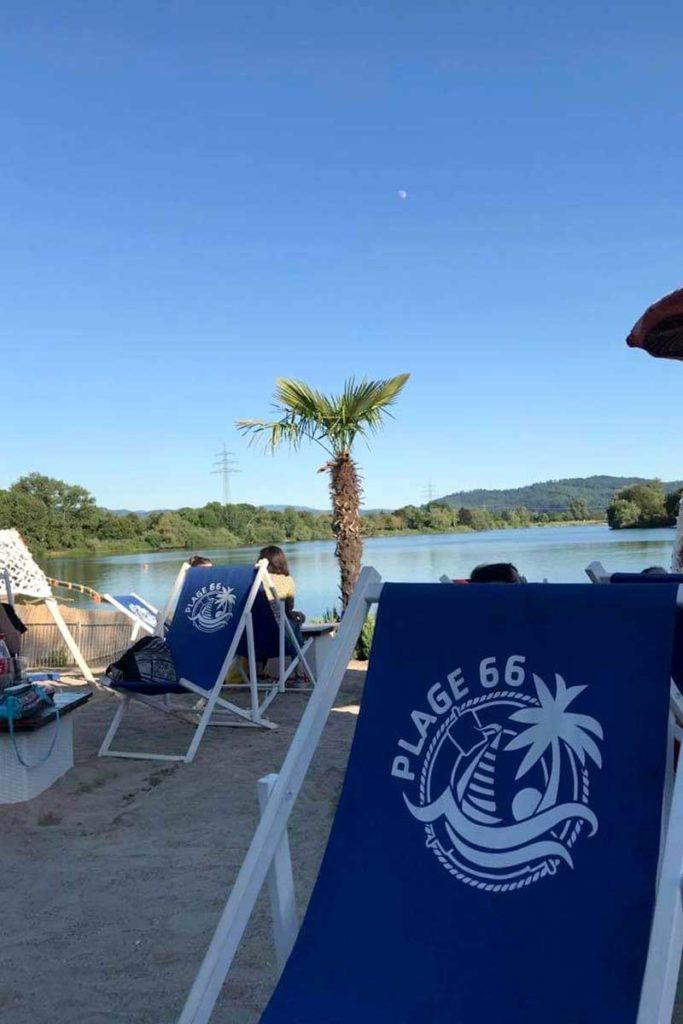 Baignade ou détente sur la plage d'Essgut à Offenbourg