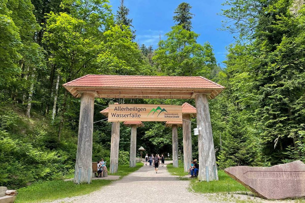 Entrée du parc des chutes d'Allerheiligen