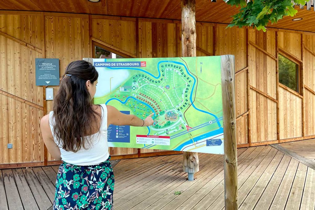 Plan du Camping Montagne Verte Strasbourg