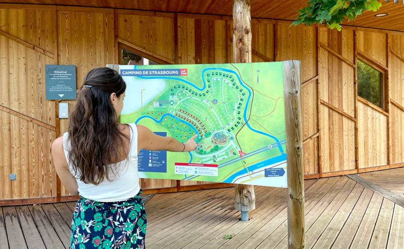 Plan du Camping Montagne Verte Strasbourg
