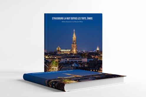 Livre Strasbourg la nuit depuis les toits, émois de Olivier Hannauer, la Chouette Photo