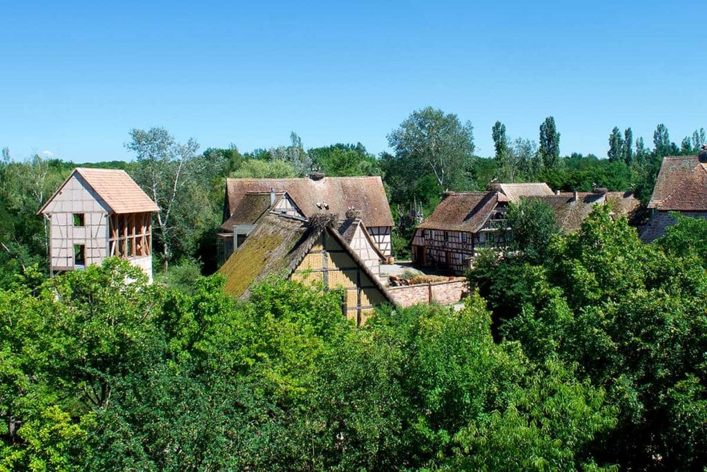 Maisons alsaciennes à l'écomusée