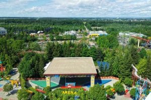 Vue aérienne du parc Legoland Allemagne