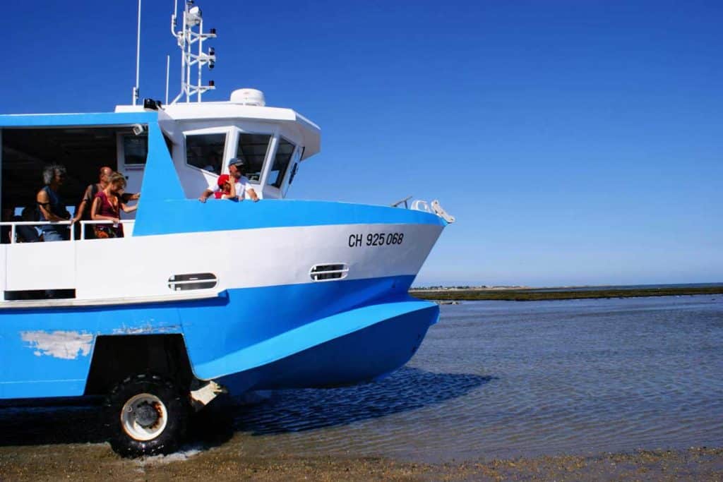Le Tatihou, un bateau amphibie pour se rendre sur l'Île de Tatihou