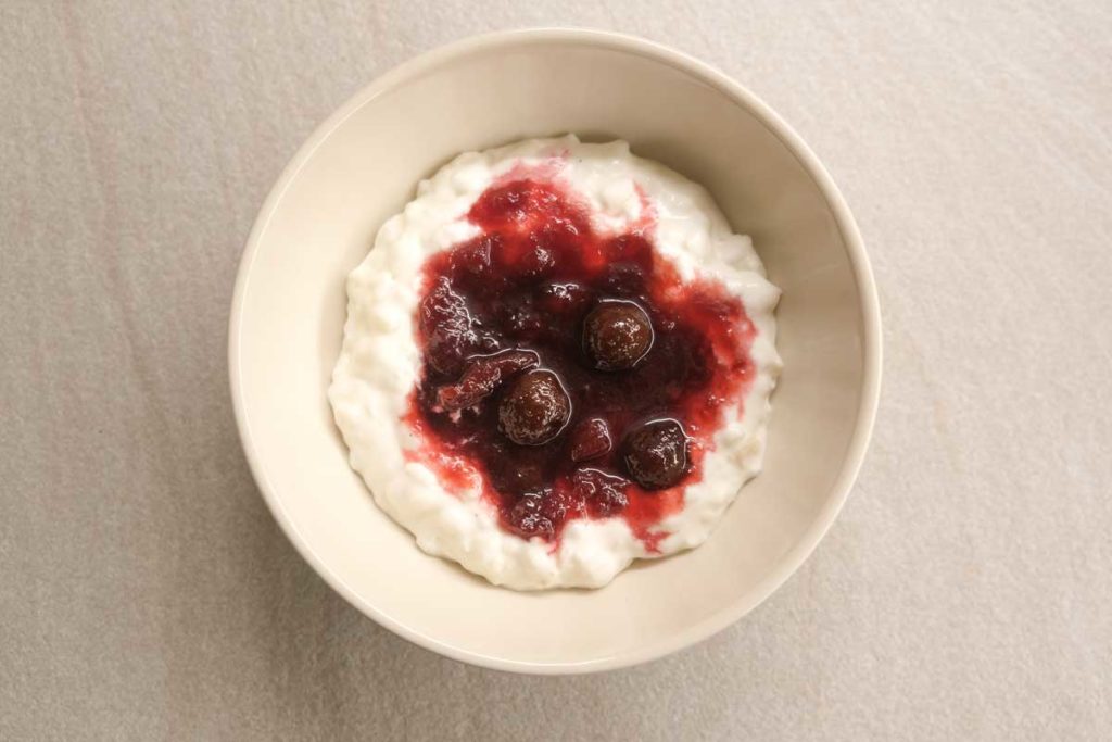 Risalamande, dessert de Noël au Danemark