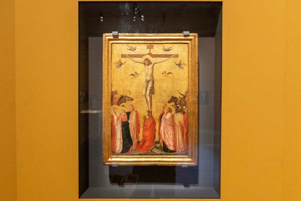 Tableau de la Crucifixion par Giotto au Musée des Beaux-Arts de Strasbourg