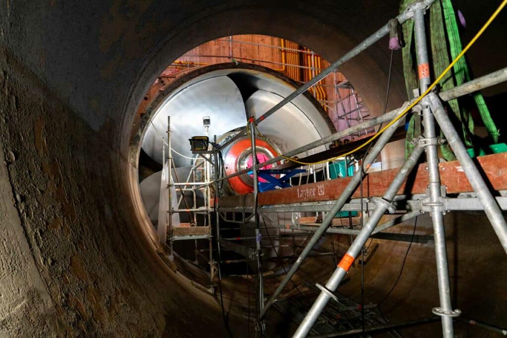 Turbine de la centrale hydroélectrique de Strasbourg