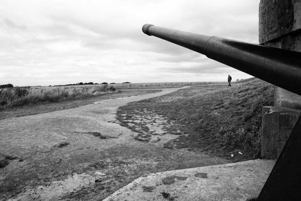 Un canon allemand de 150 mm pour défendre les côtes normandes