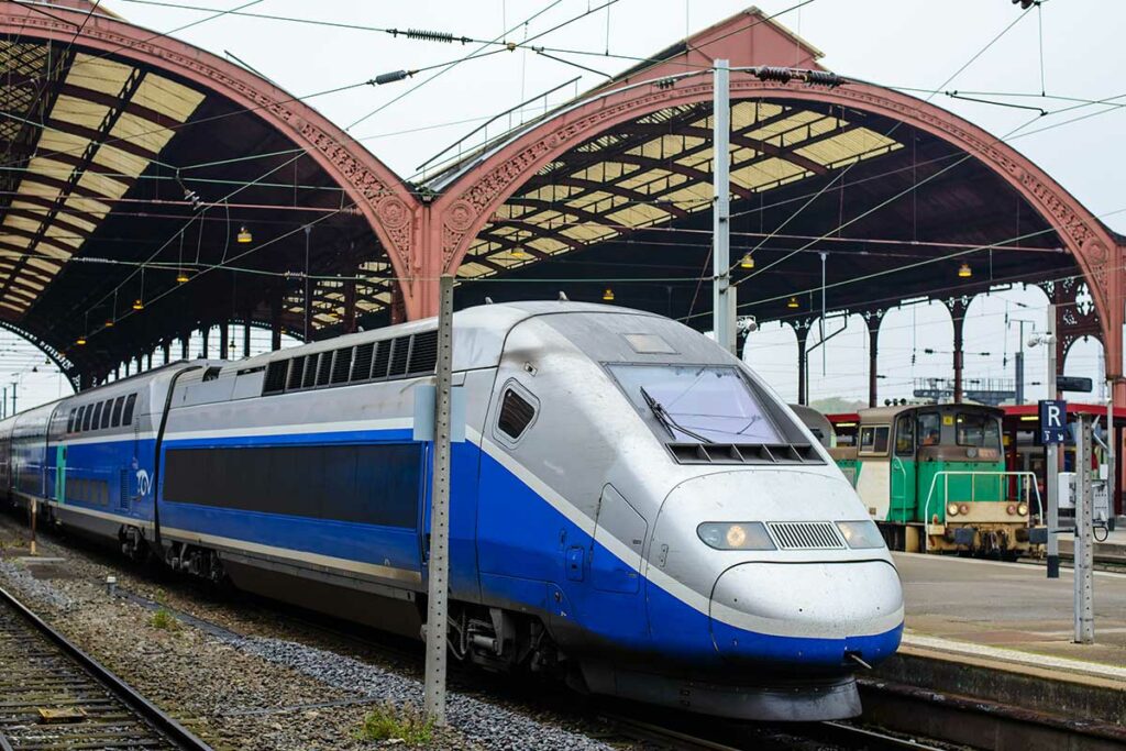 Un TGV en gare de Strasbourg