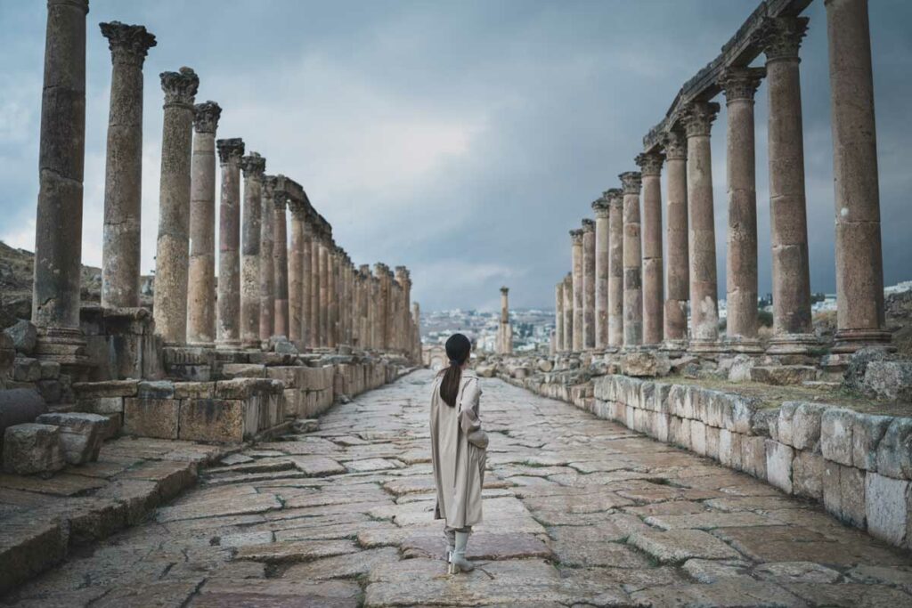 La cité romaine de Jerash en Jordanie