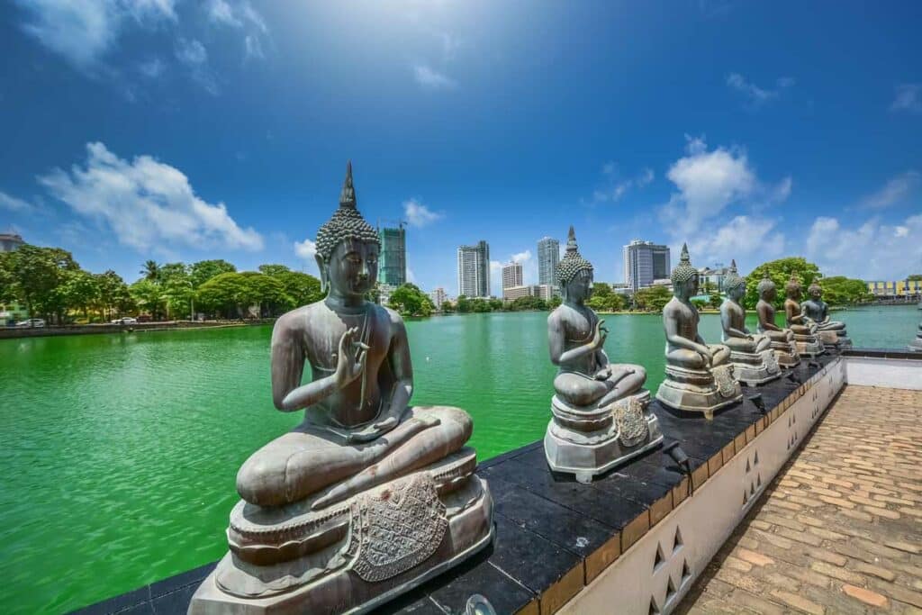 Temple à Colombo, capitale du Sri Lanka