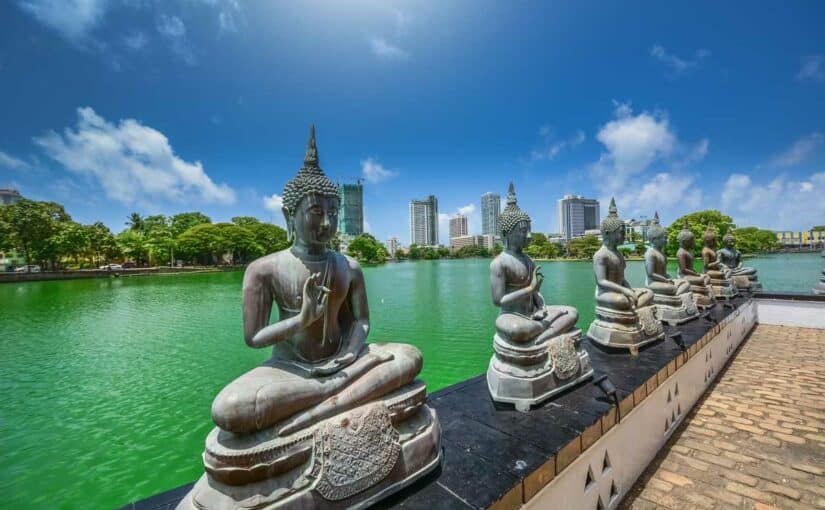 Temple à Colombo, capitale du Sri Lanka
