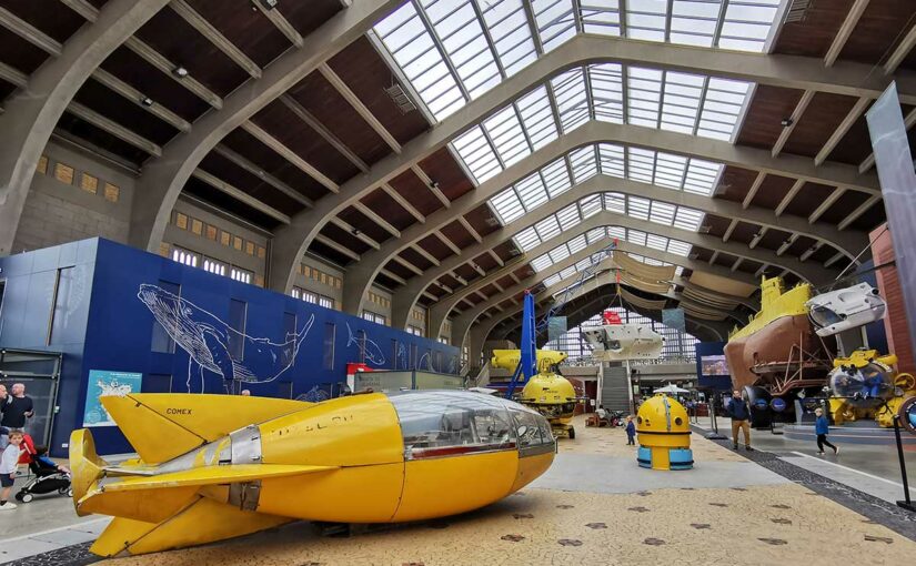 Hall de la gare maritime de la cité de la mer