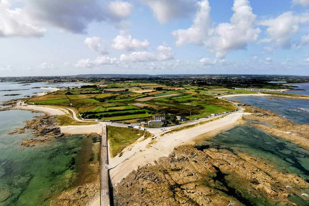 Vue depuis le sommet du phare de Gatteville
