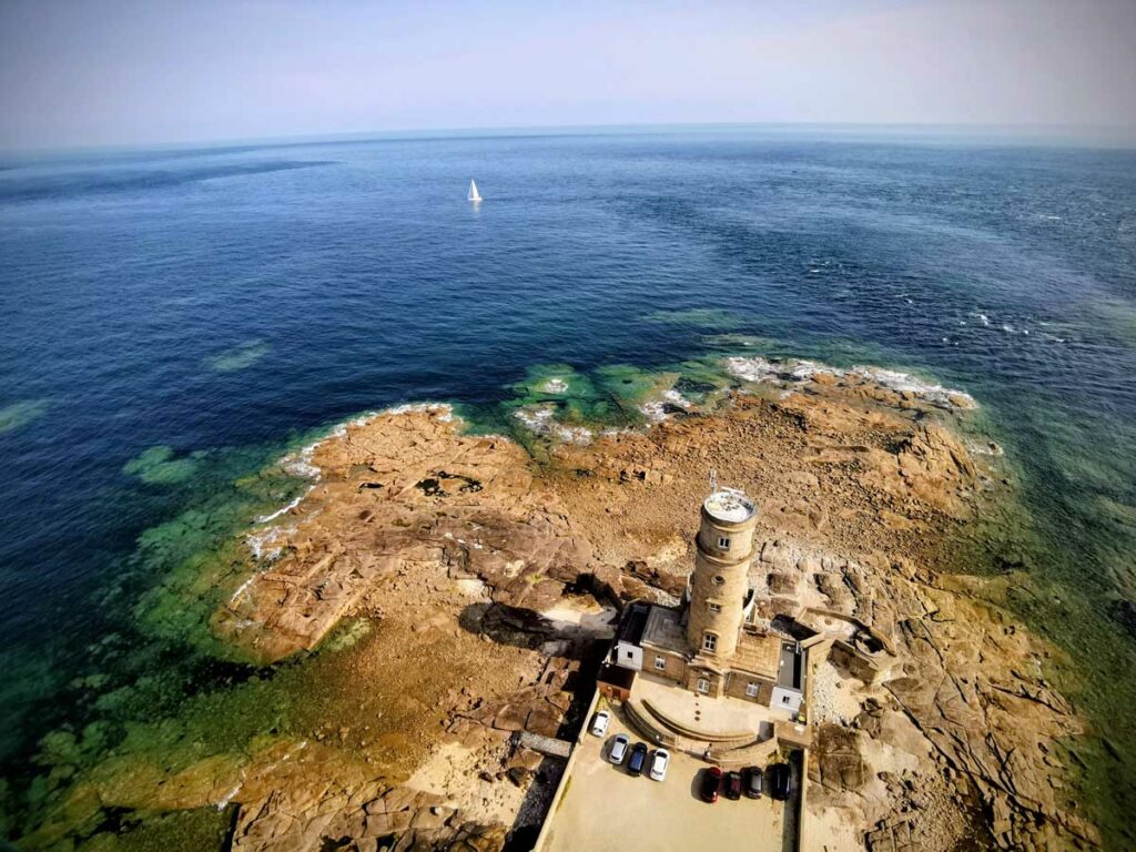 Vue depuis le sommet du phare de Gatteville