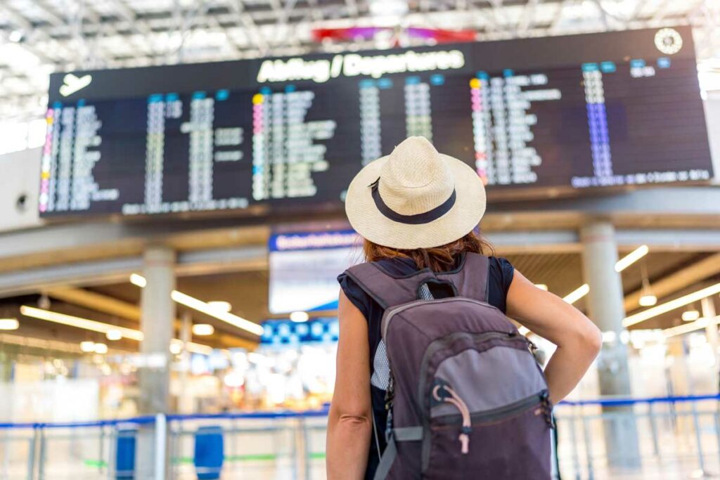 panneau affichage aéroport