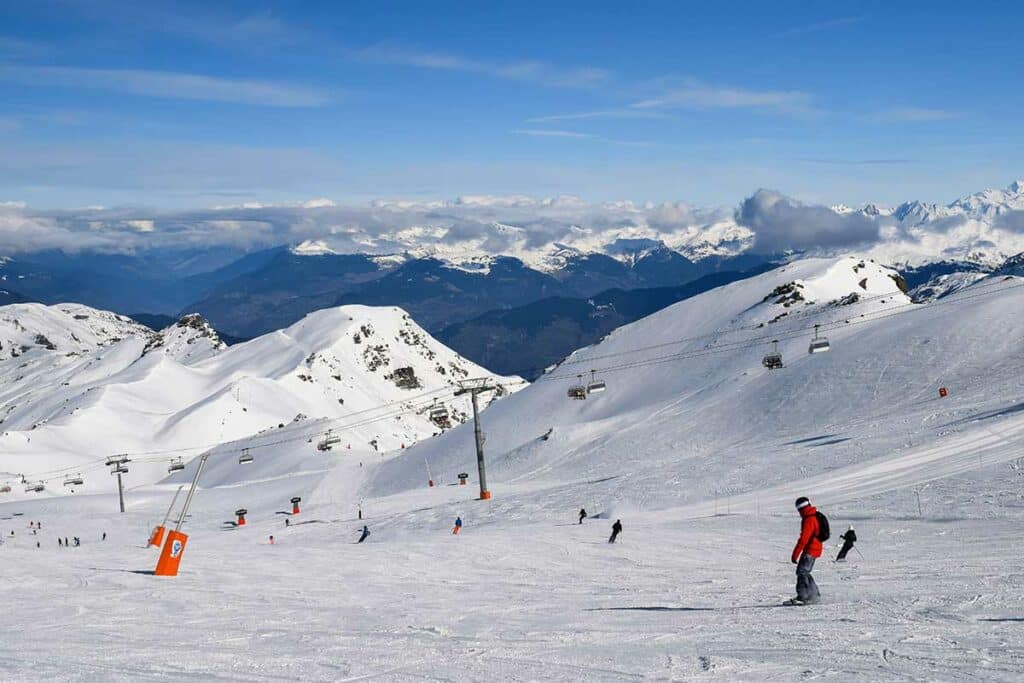 Piste de ski aux Menuires