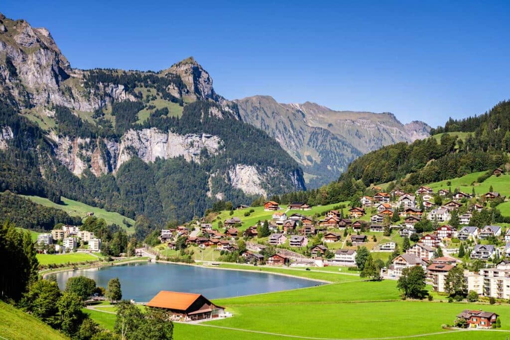 Engelberg dans les Alpes suisses