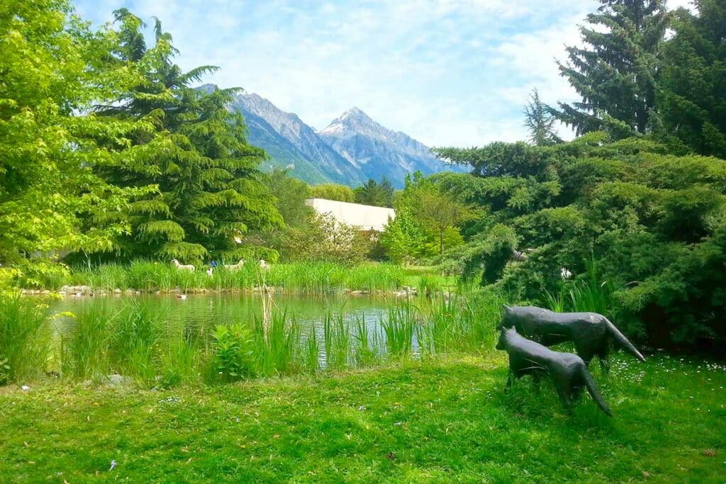 Le parc de la fondation Gianadda à Martigny